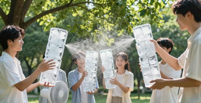 大冰块降温方法_长寿夏季防暑降温大冰块_大冰块户外活动使用时长